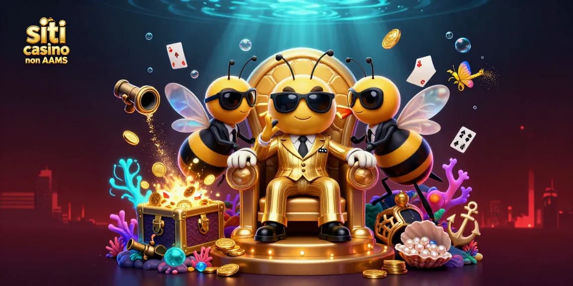 Gioca nei siti casino non AAMS con un panorama di gioielli e monete d'oro esplodenti