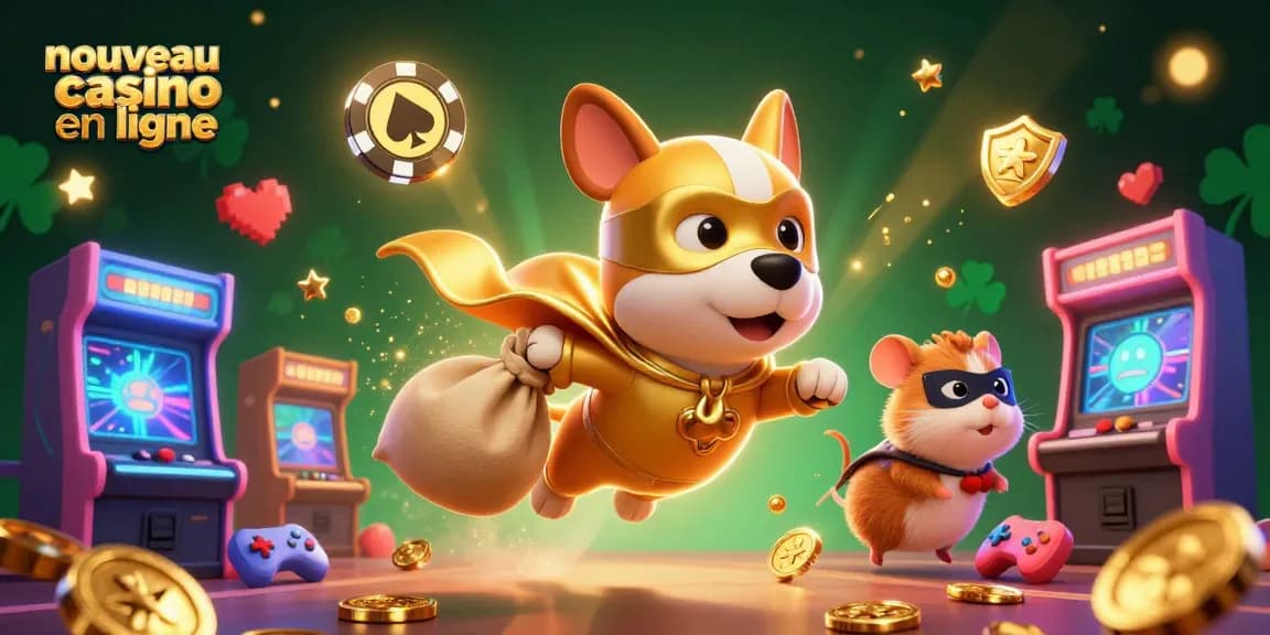 Découvrez le nouveau casino en ligne avec un chien super-héros et un hamster dans un monde riche en jeux