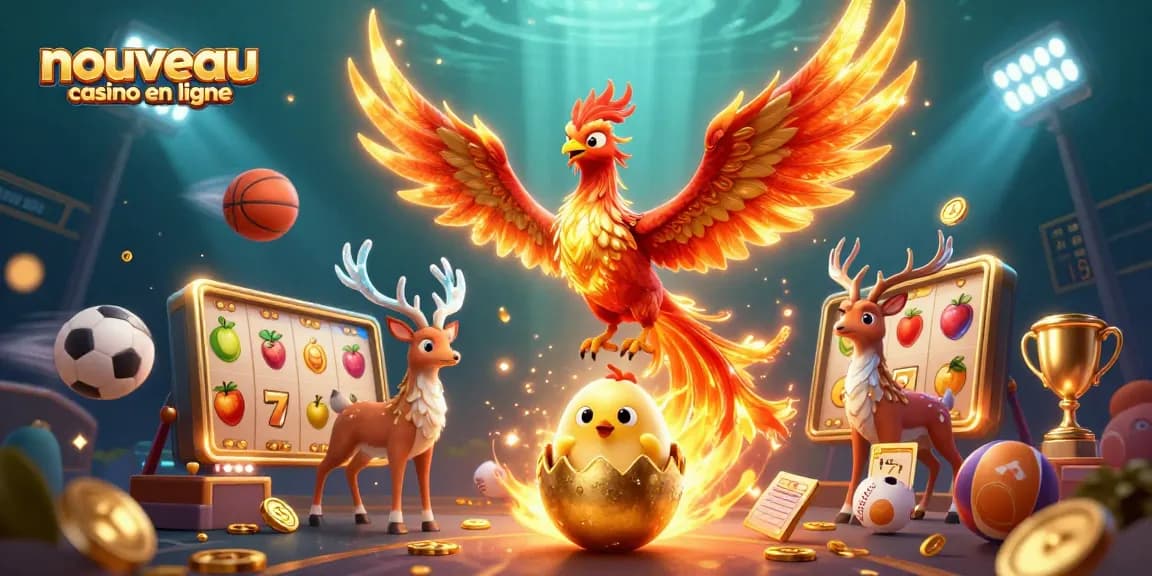 Découvrez le nouveau casino en ligne avec un phoenix et des éléments de jeu captivants.