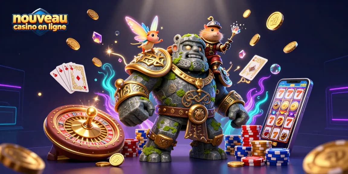 Vivez l'expérience d'un nouveau casino en ligne avec un golem, une fée et un hamster en armure incroyable.