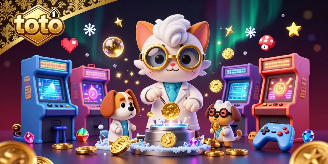 Catch the excitement of casino gaming with toto in this vibrant, detailed illustration.