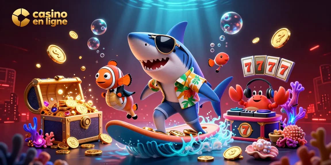 Jouer au casino en ligne avec des personnages de dessin animé et des éléments colorés