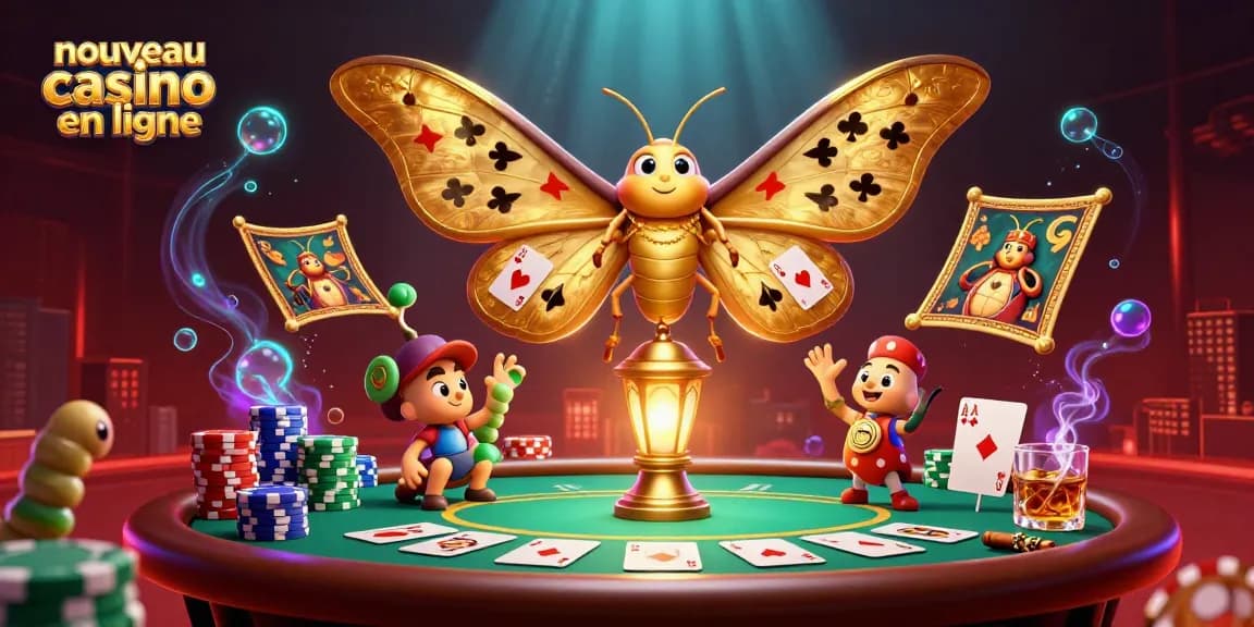 Image d'une scène illustrative de nouveau casino en ligne avec des éléments de jeu captivants.