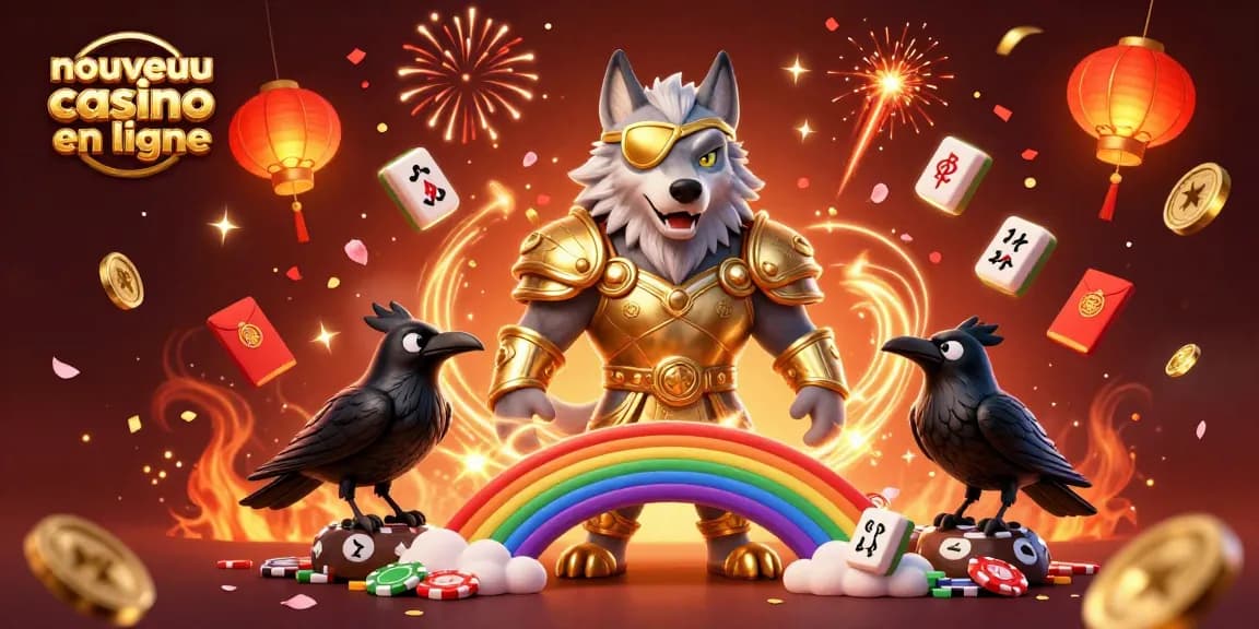 Participez au nouveau casino en ligne avec une scène dynamique entourée de jolis éléments de jeu.