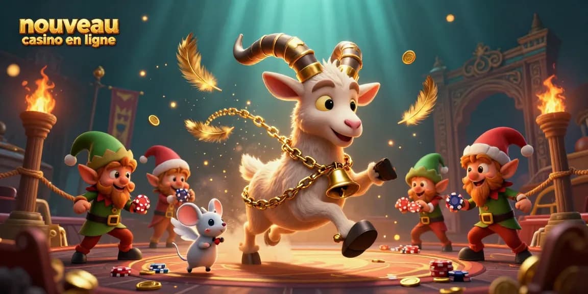Un nouveau casino en ligne animé avec un Krampus, une souris ange et des elfes