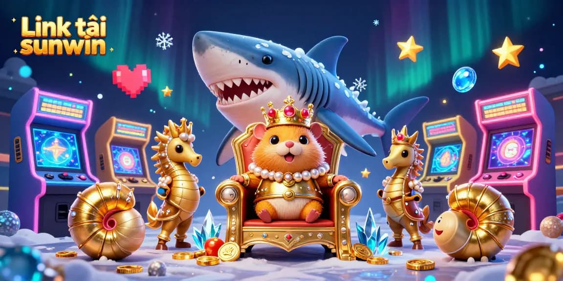 Spin the reels with Link tải sunwin as a golden hamster king leads a colorful arcade realm.