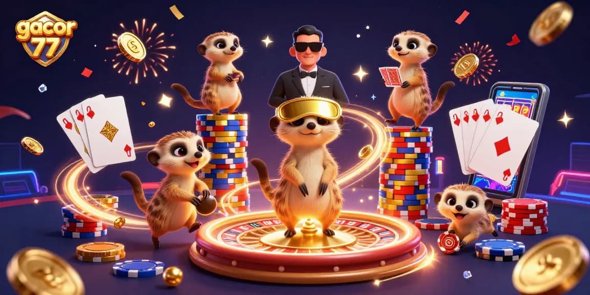 Mengalami keseruan di gacor 77, koloni meerkat menjalankan operasi kasino yang mewah dengan suasana penuh aksi.