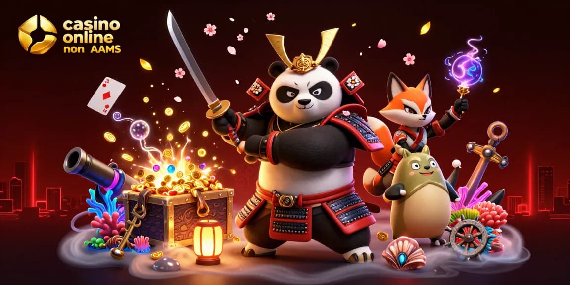 Gioca nel casino online non AAMS con il panda samurai, la volpe ninja e il tanuki