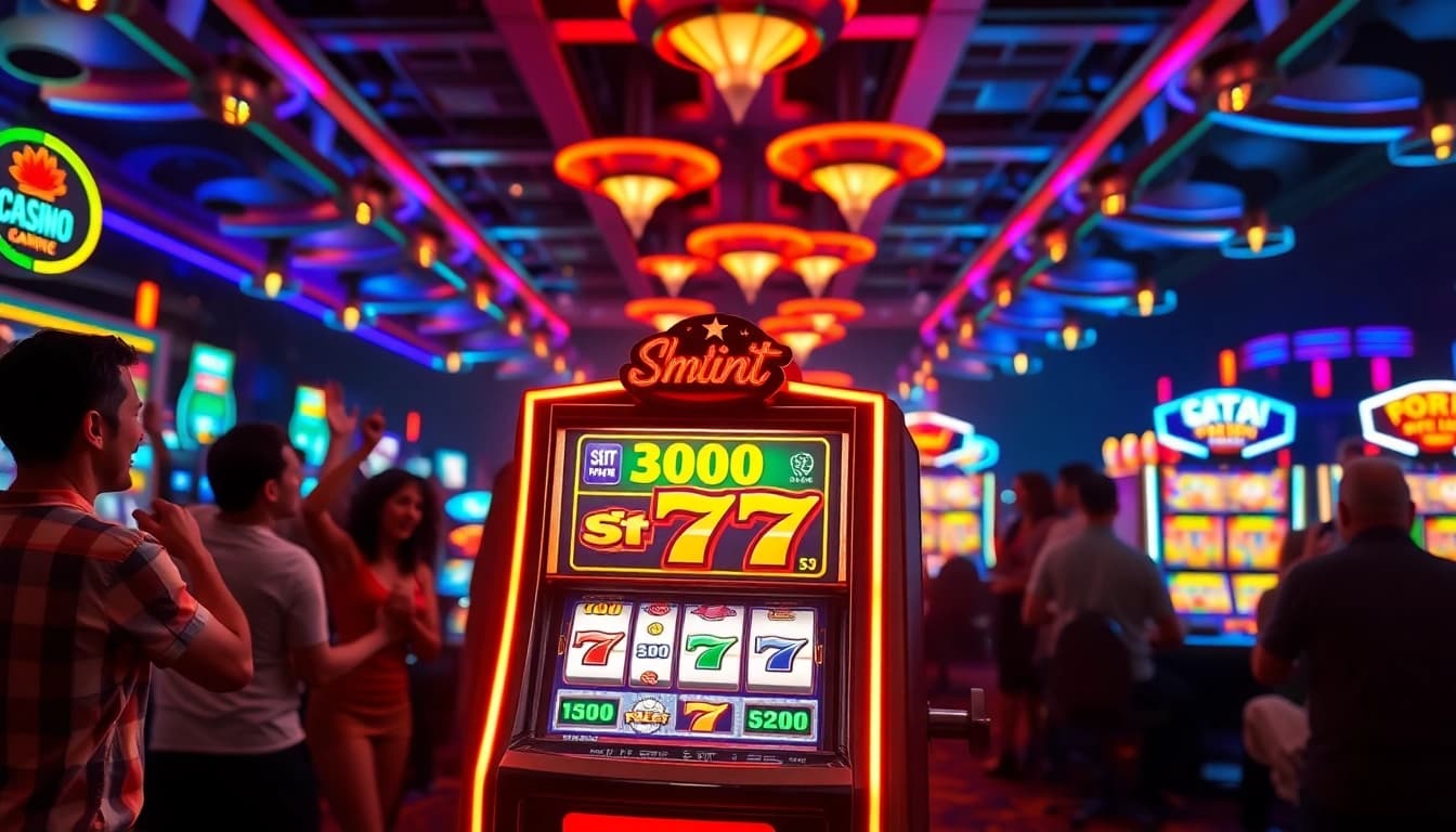 Permainan Slot77 menarik banyak perhatian dengan mesin yang cerah dan pemain yang bersemangat.