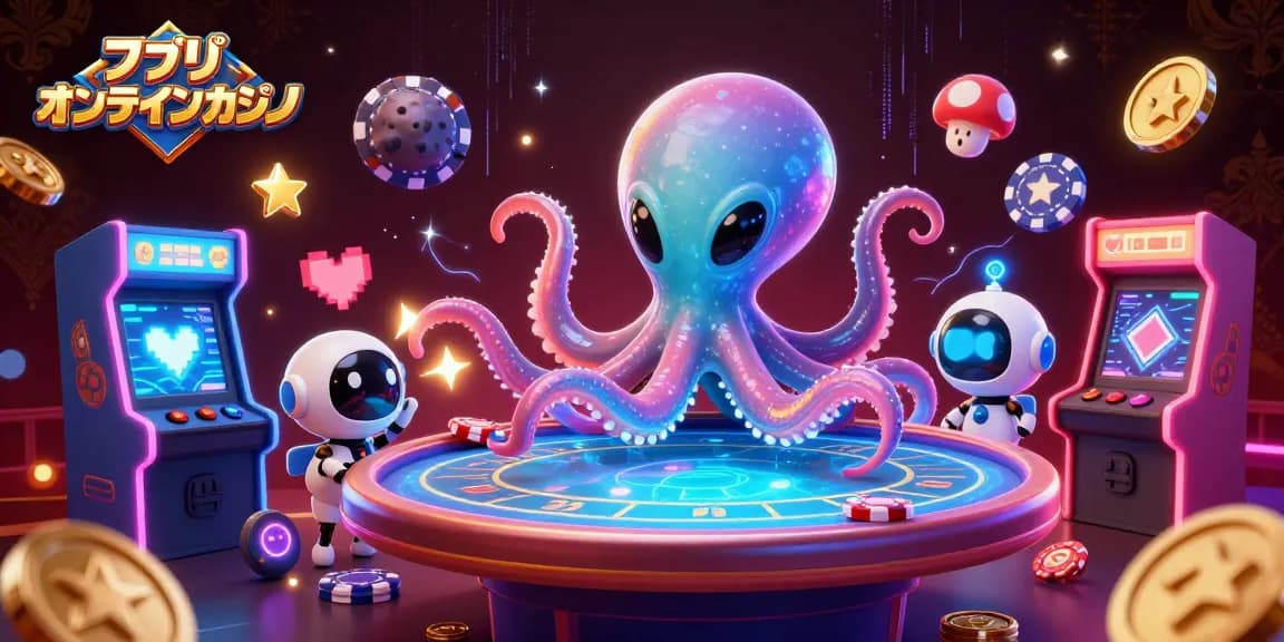 アプリ オンラインカジノのための魅力的な3Dカジノイラスト