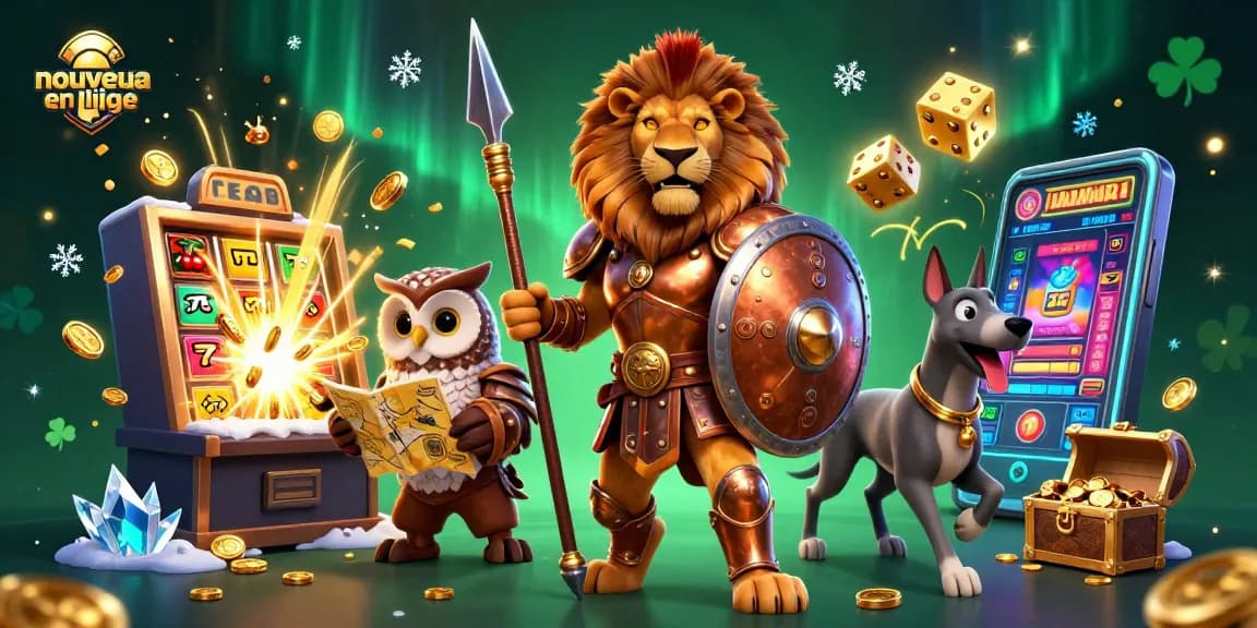 Découvrez le nouveau casino en ligne avec un lion spartiate, une chouette et un greyhound, le jackpot s'illumine !