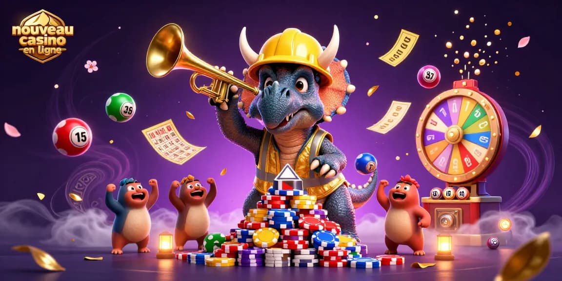 Pour gagner avec un nouveau casino en ligne, découvrez cette scène animée de jeux et surprises.