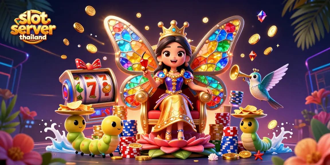 Experience the thrill of slot server thailand with vibrant 3D elements and dynamic gaming visuals.