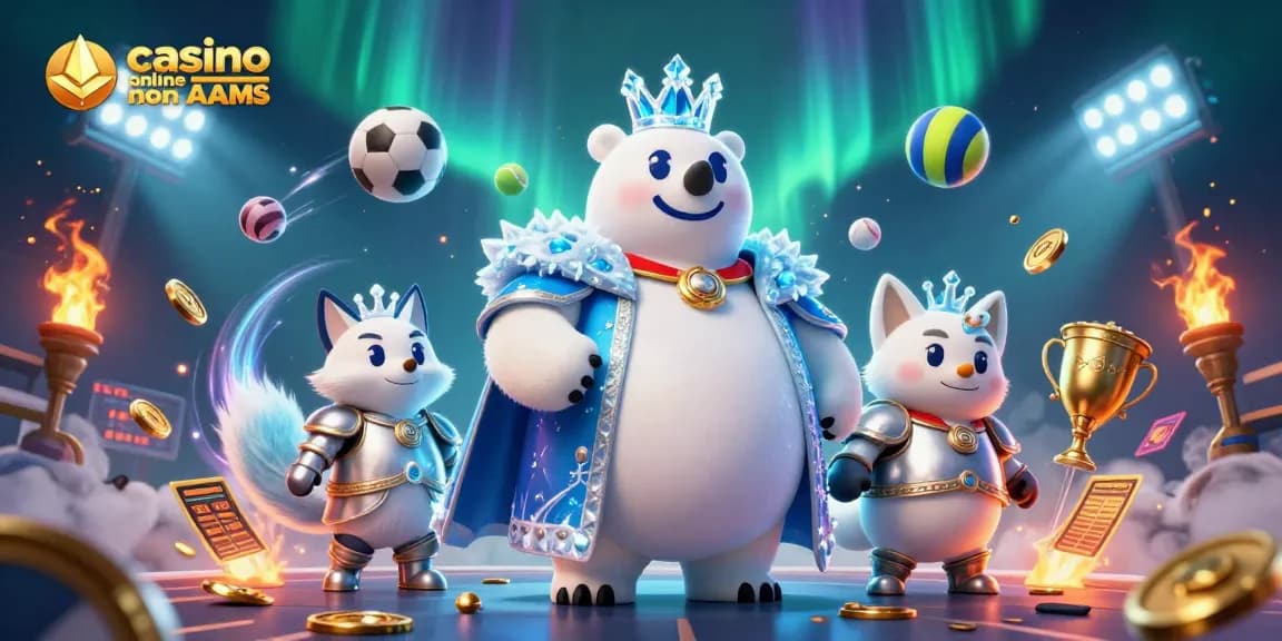 Scopri i migliori casino online non AAMS con un'illustrazione 3D dinamica e affascinante.