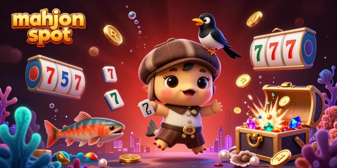 Spin the mahjong slot as cartoon characters create an immersive gaming adventure filled with excitement.