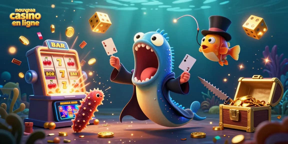 Profitez de l'expérience immersive d'un nouveau casino en ligne avec des créatures sous-marines.