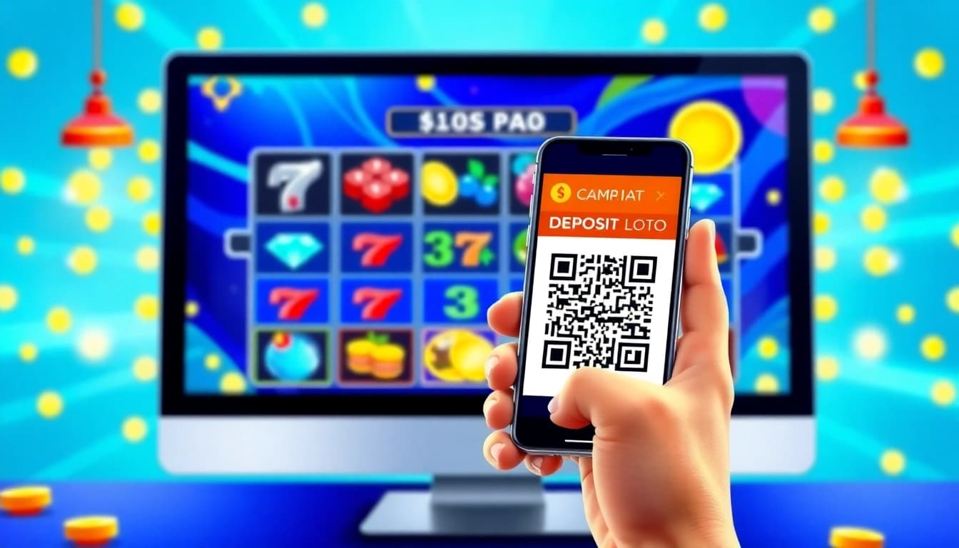 Slot deposit 1k dalam antarmuka permainan slot online yang menarik dan dinamis.
