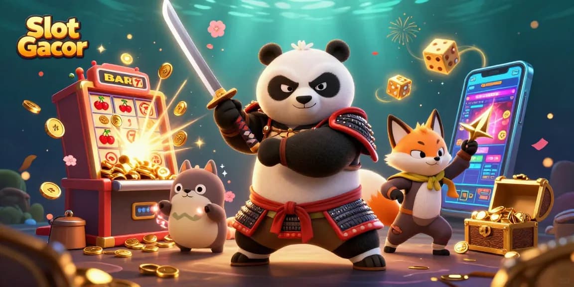 Menangkan permainan Slot Gacor dengan pengalaman visual menarik yang kaya elemen kasino.