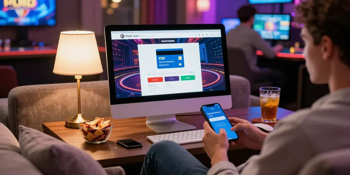 Engaging scene at credit card casinos at spinysoft.co.uk with user-friendly interface and relaxed atmosphere