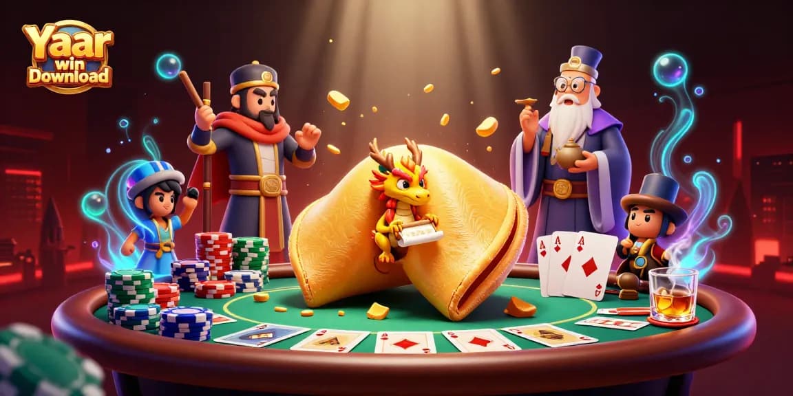 Experience Yaar win download with this engaging casino illustration showcasing vibrant gaming elements.