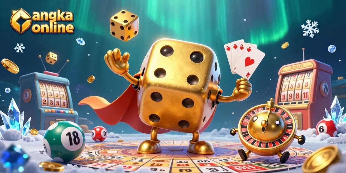 Engage in angka togel online with vibrant 3D illustration featuring dynamic lottery-themed characters and exciting game elements.