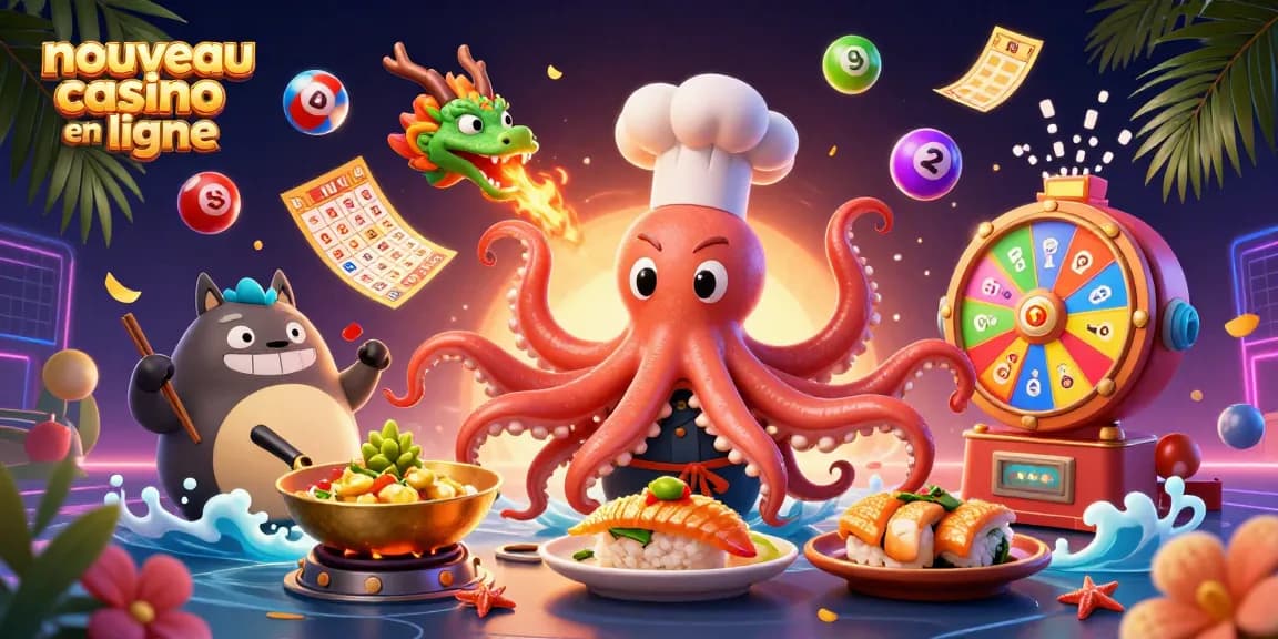 Venez découvrir le nouveau casino en ligne avec un chef sushi en 3D, des éléments de loterie et beaucoup d'énergie.