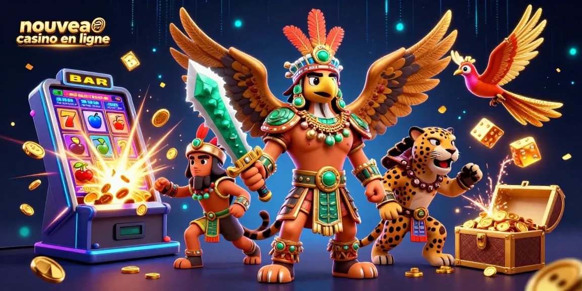 Explorez un nouveau casino en ligne avec un guerrier aztèque et une machine à sous explosive.