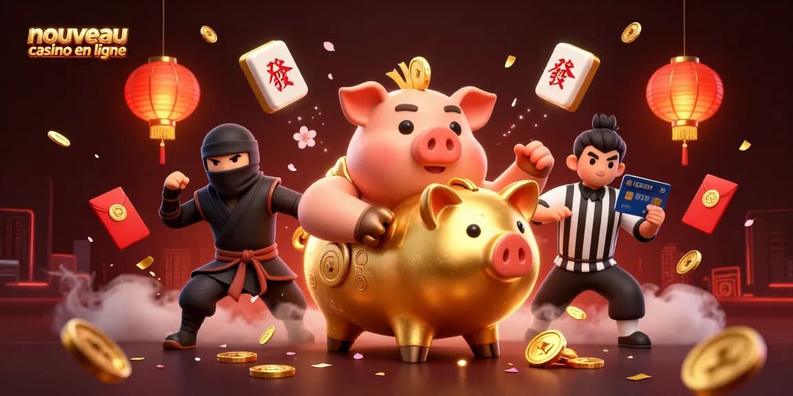 Jouez au nouveau casino en ligne avec un combat épique entre un sumo, un ninja et un samouraï.