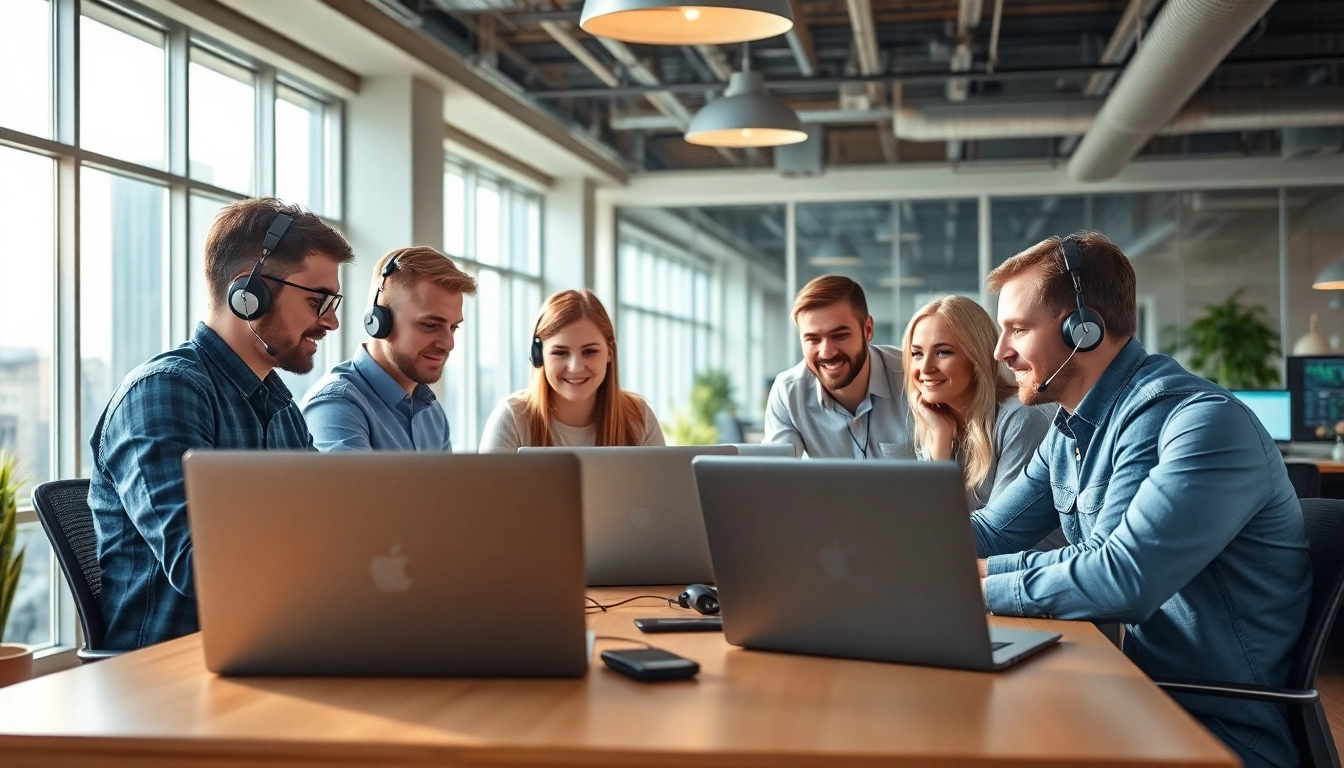 IT support team collaborating on strategies for business it support.