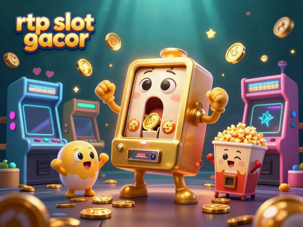 Slot mesin emas rtp slot gacor menang besar dan menyebarkan koin emas di seluruh ruangan.
