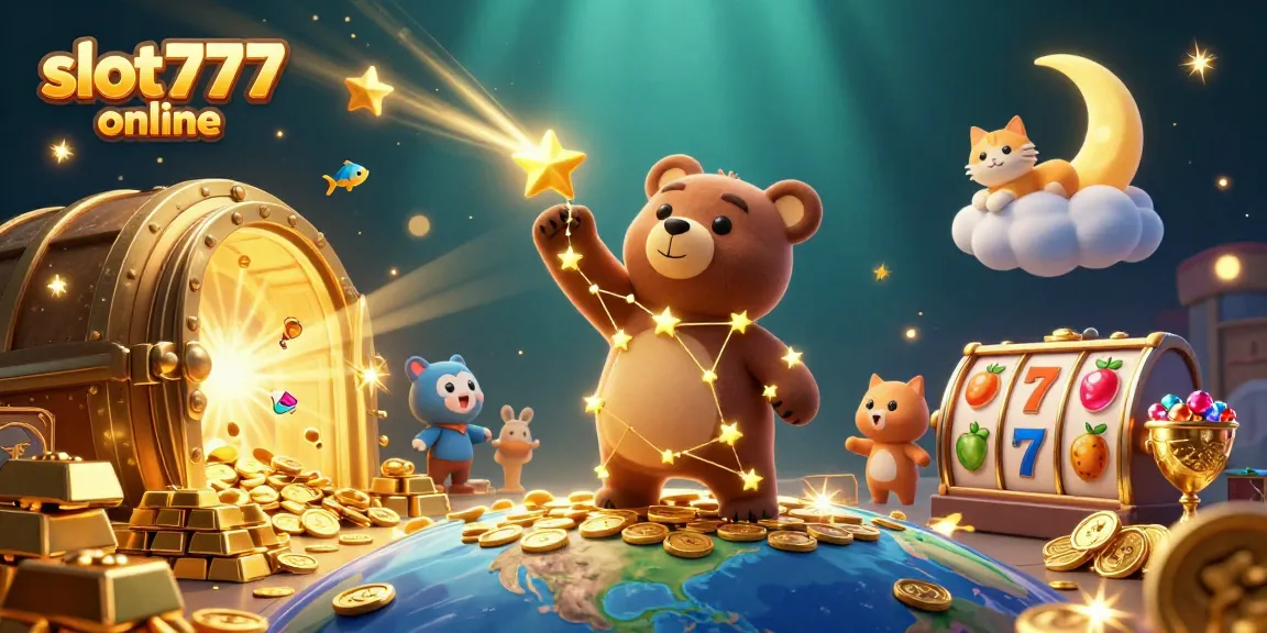 Spin the reels and win big with slot777 online in this vibrant and magical scene.