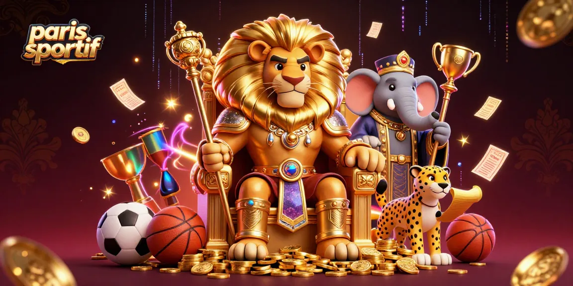 Pari sportif captivant avec un roi lion en armure et des éléments de jeu dynamiques