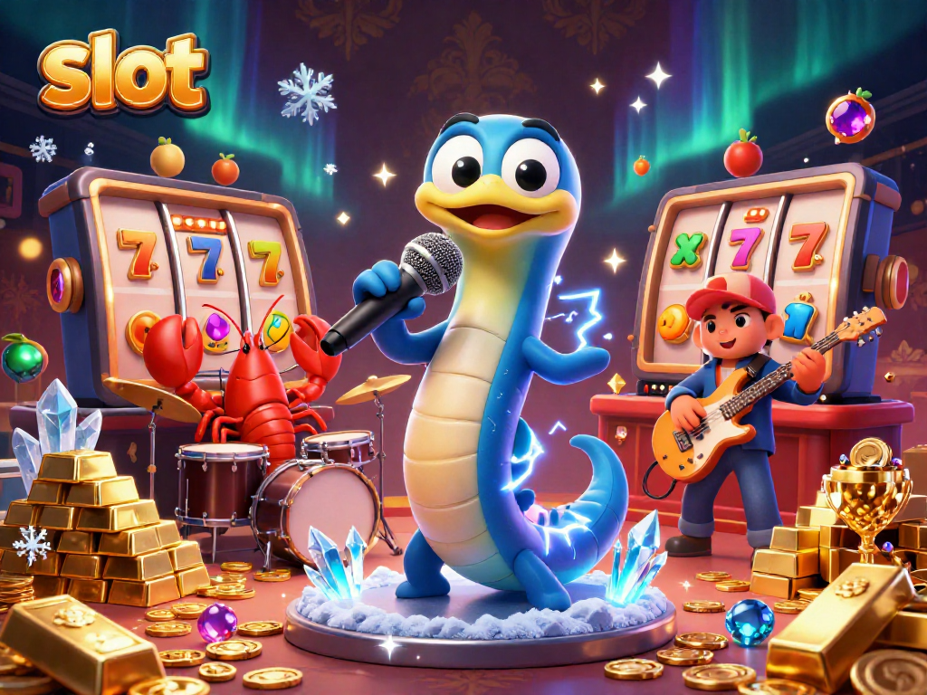 Slot yang menarik dengan ikan listrik DJ, drummer lobster, dan gitaris kuda laut di kasino bawah laut.