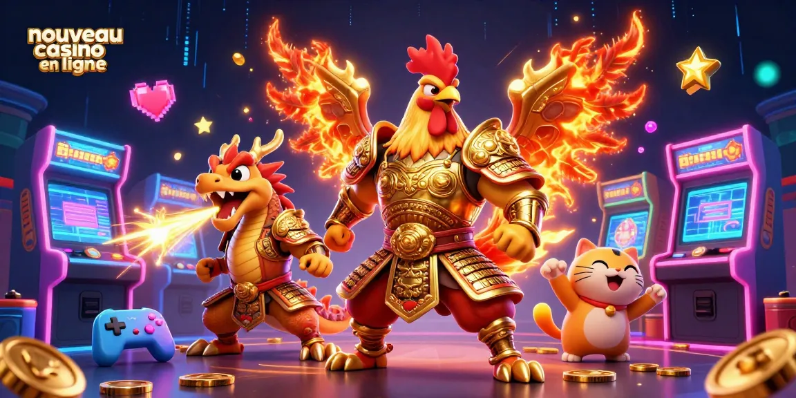 Découvrez les jeux captivants du nouveau casino en ligne avec un combat épique entre guerriers et dragons.