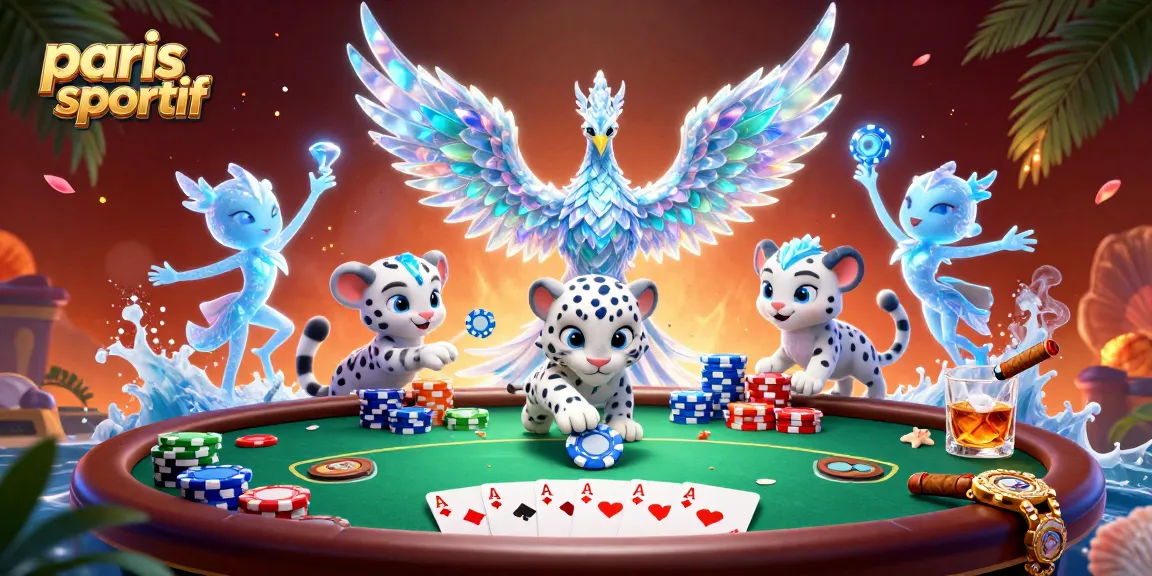 Pariez sur paris sportif avec une scène magique de jeux de casino illustrée en 3D.