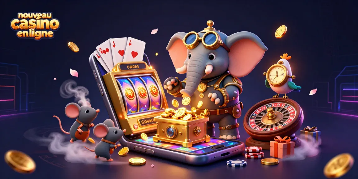 Jouer sur un nouveau casino en ligne avec un éléphant steampunk et des jeux colorés
