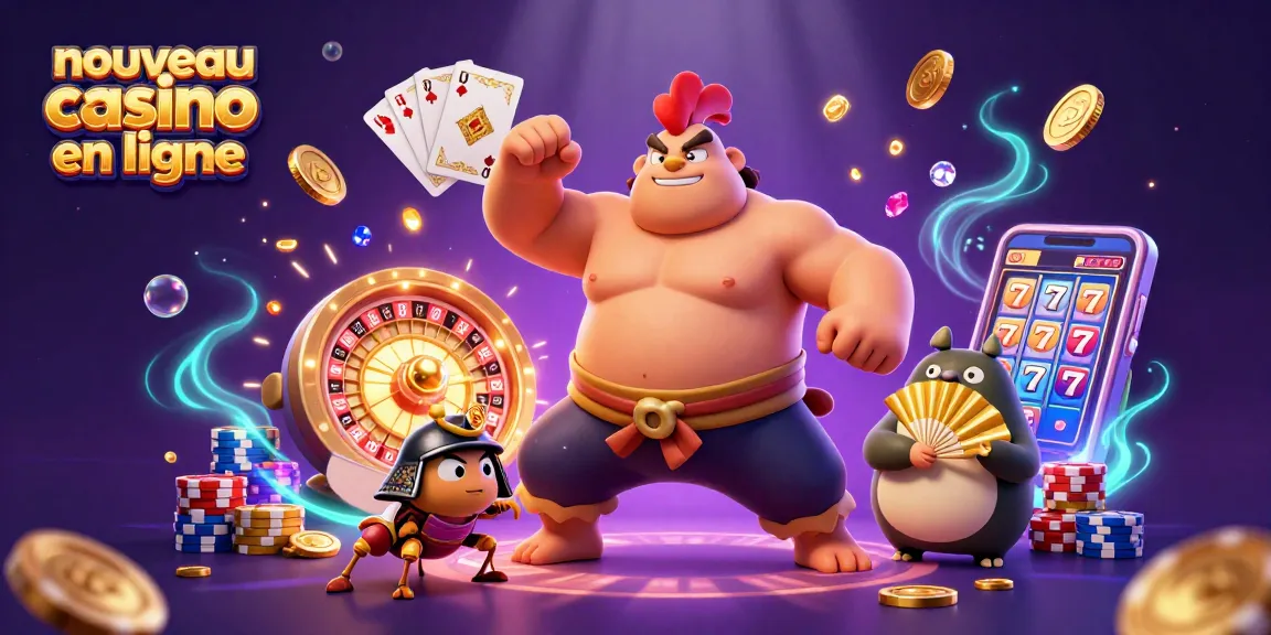Rejoignez le combat pour les gains sur le nouveau casino en ligne avec un sumo et un samouraï.