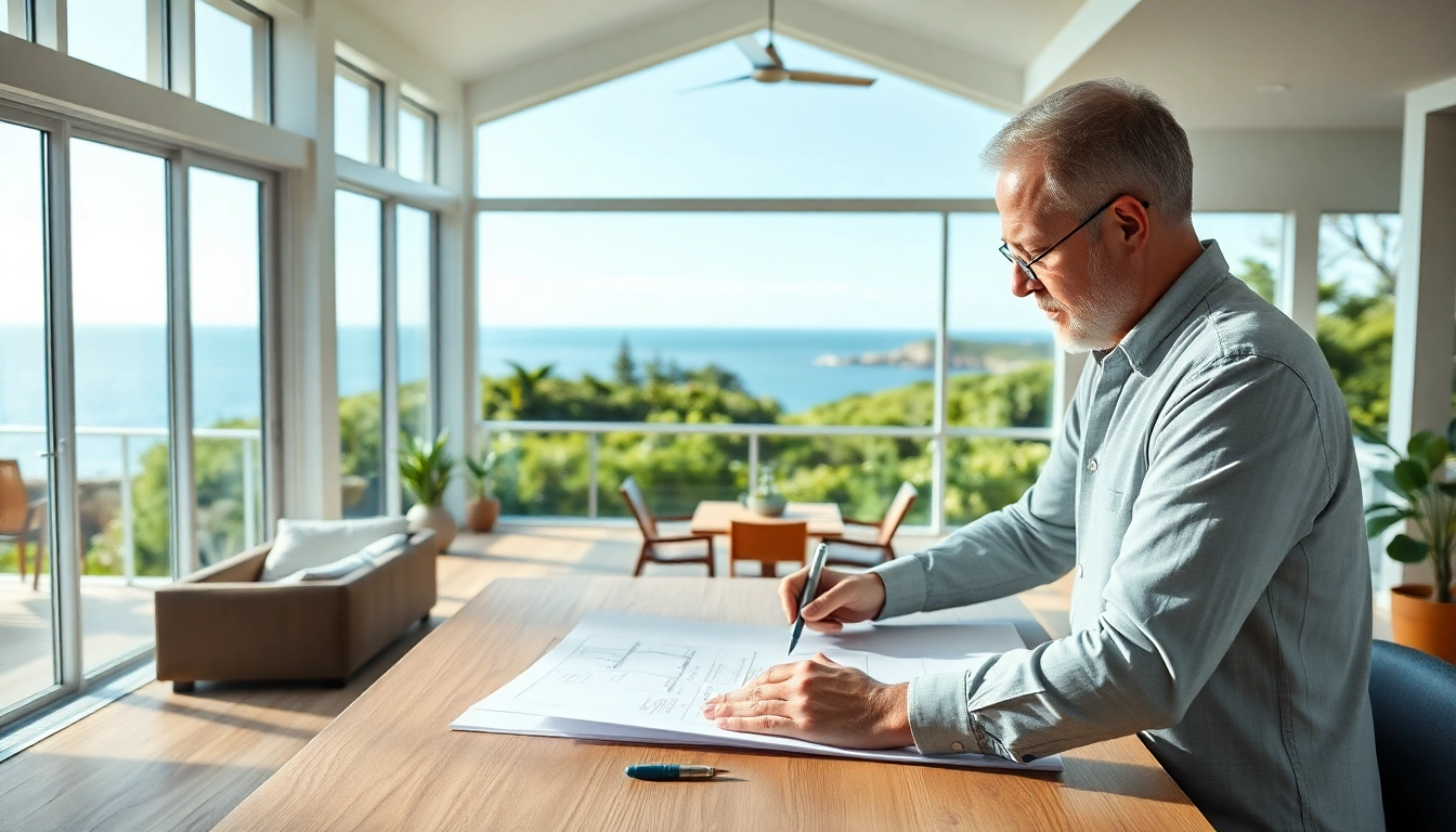 New England residential architect designing a coastal home with natural light.