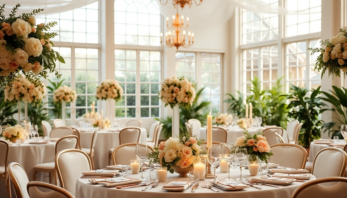 Capture the essence of a Wedding Event Space Jacksonville with elegant decor and natural light.