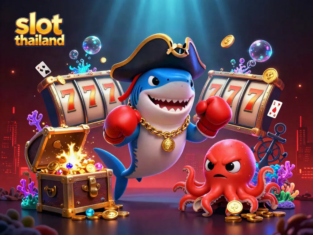 Spin to win with slot thailand's thrilling underwater adventure featuring colorful 3D characters.