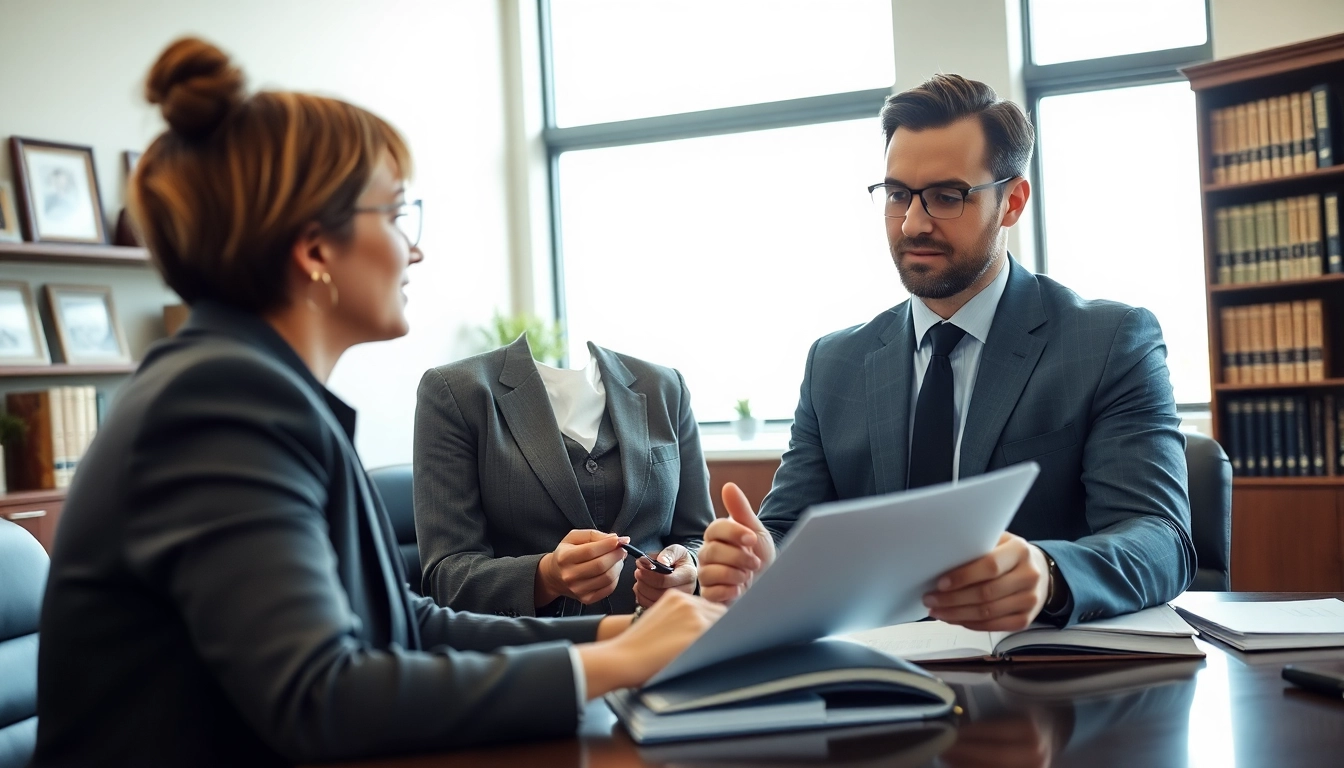Consultation with a truck accident attorney Clearwater in a professional law office setting.