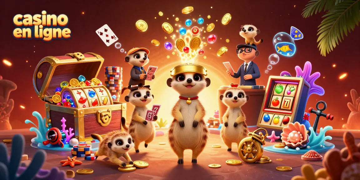 Jouez au casino en ligne dans une ambiance dynamique et colorée avec des suricates comme personnages principaux.