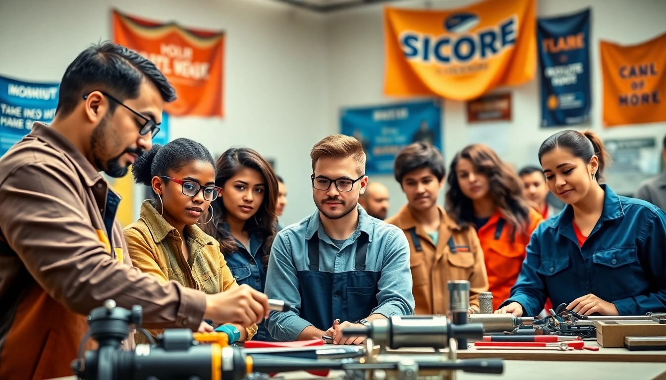 Hands-on training at trade schools in Southern California showcasing engaged students learning valuable skills.