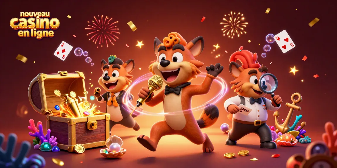 Engagez-vous dans le nouveau casino en ligne avec des hyènes jouant dans un club comique animé.