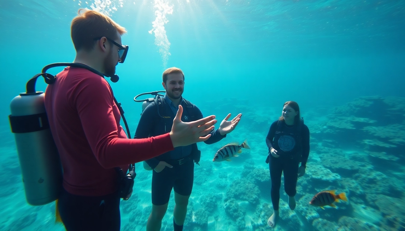 Erlernen von SSI Kurse durch professionelle Anleitung in einer klaren Unterwasserumgebung.