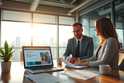 카드 현금화를 위해 상담하는 금융 전문가와 고객의 대화 장면