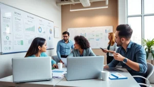 Showcase best seo company malaysia with professionals engaging in collaborative SEO strategy sessions.