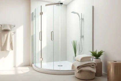 Die sonni Duschkabine präsentiert sich elegant mit modernen Glasdetails und stilvollem Design.