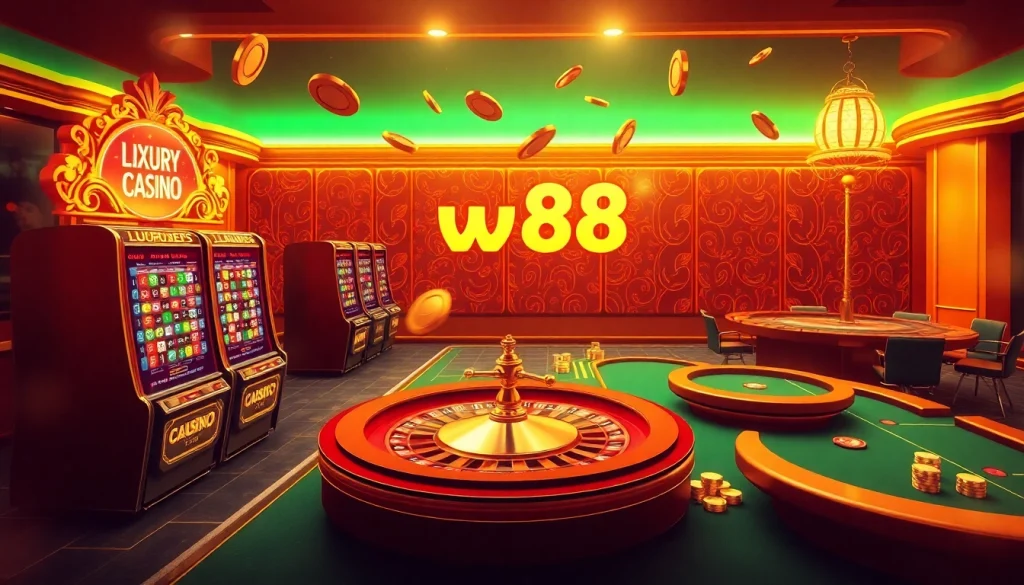 Experience thrilling gameplay in the luxurious virtual casino with link to w88 integrated seamlessly.