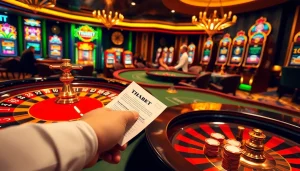 Engaging dealers guide players at THABET casino tables, enhancing the gaming experience.